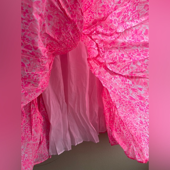 New Lilly Pulitzer Womens Pollie Cotton Dress Pink Shandy Invest A Gator Size 6 - Picture 10 of 16